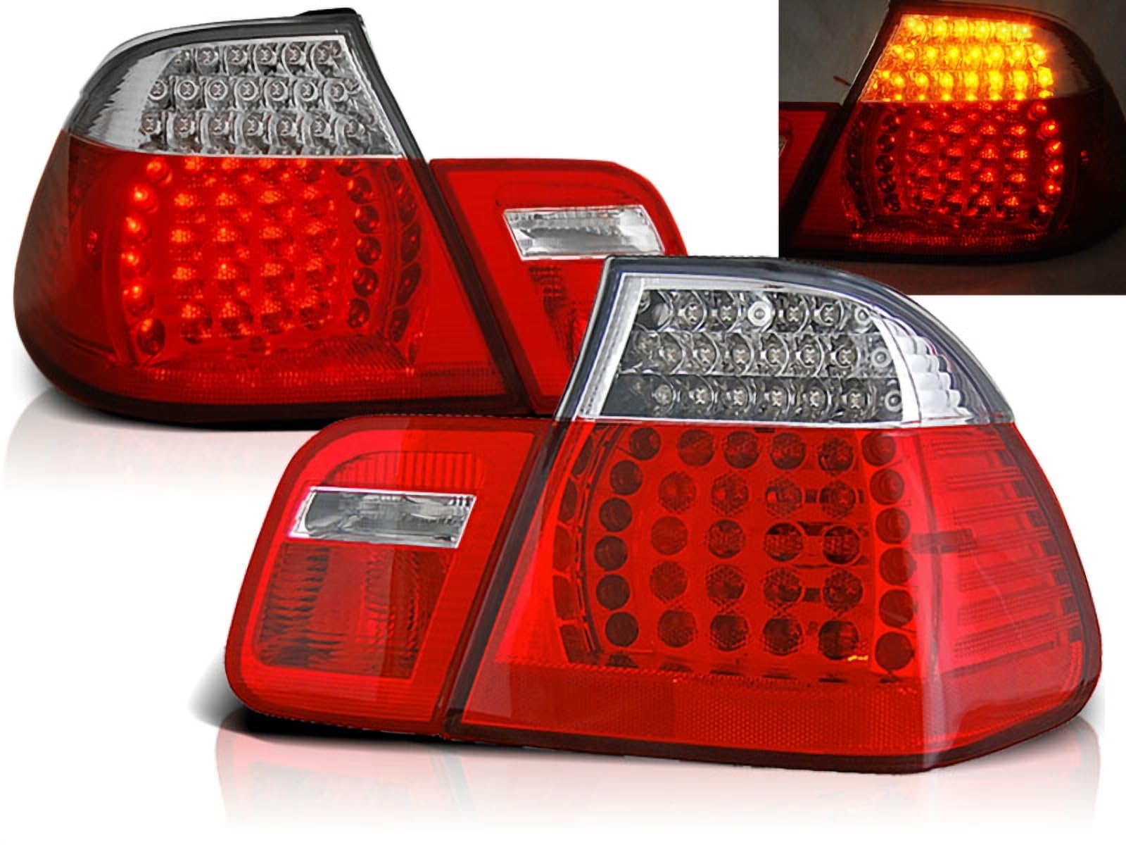 LED Rückleuchten für BMW E46 05.1998-08.2001 Limo Set rot weiß von CR-Lights