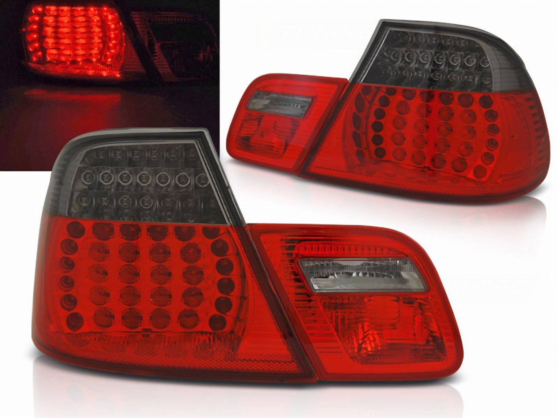LED Rückleuchten in rot matt für BMW E46 04.2003-2006 COUPE von CR-Lights