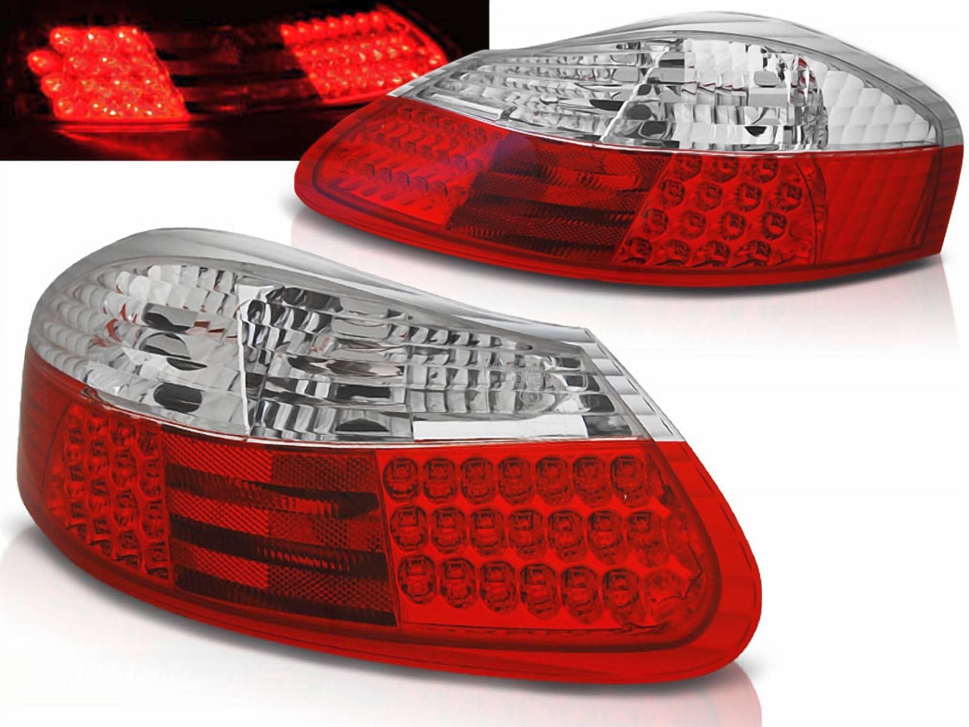 LED Rückleuchten in rot weiß für Porsche Boxster 1996-2004 von CR-Lights