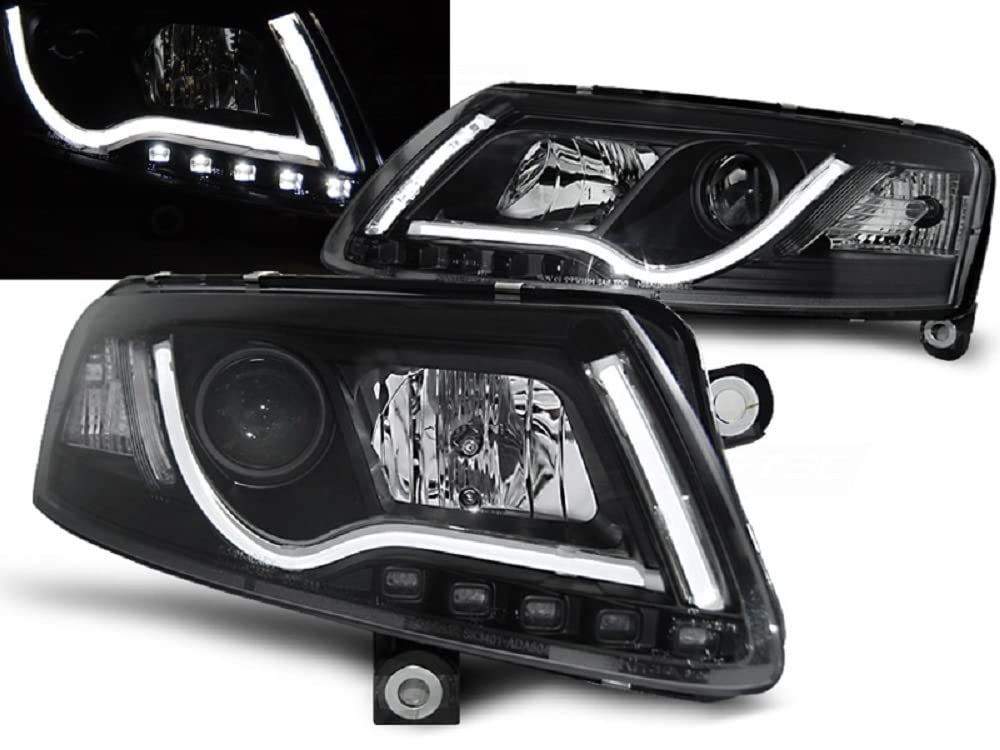 Led Light Tube Scheinwerfer in schwarz für Audi A6 C6 4F 04.2004-2008 Led Light Tube Scheinwerfer in schwarz für Audi A6 C6 4F 04.2004-2008 von CR-Lights