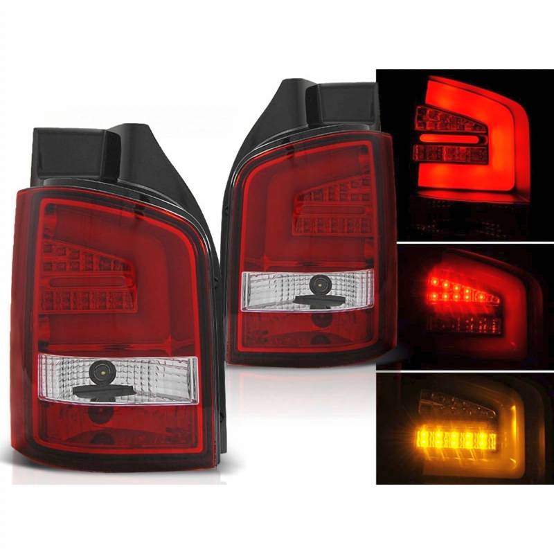 Led LightBar Rückleuchten in rot für VW T5 04.2003-2009 von CR-Lights