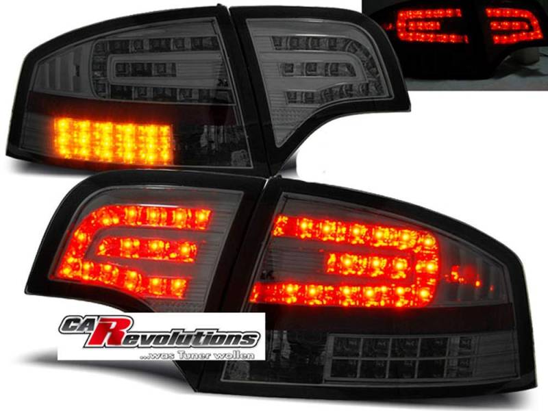 Led Rückleuchten Set smoke für Audi A4 B7 Limo 11.2004-03.08 von CR-Lights