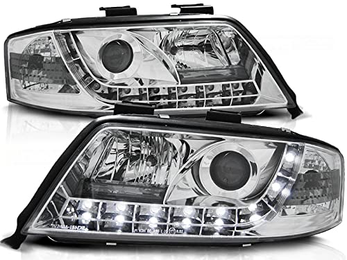 Led Scheinwerfer Set in chrom für Audi A6 C5 Facelift 06.01-05.2004 von CR-Lights