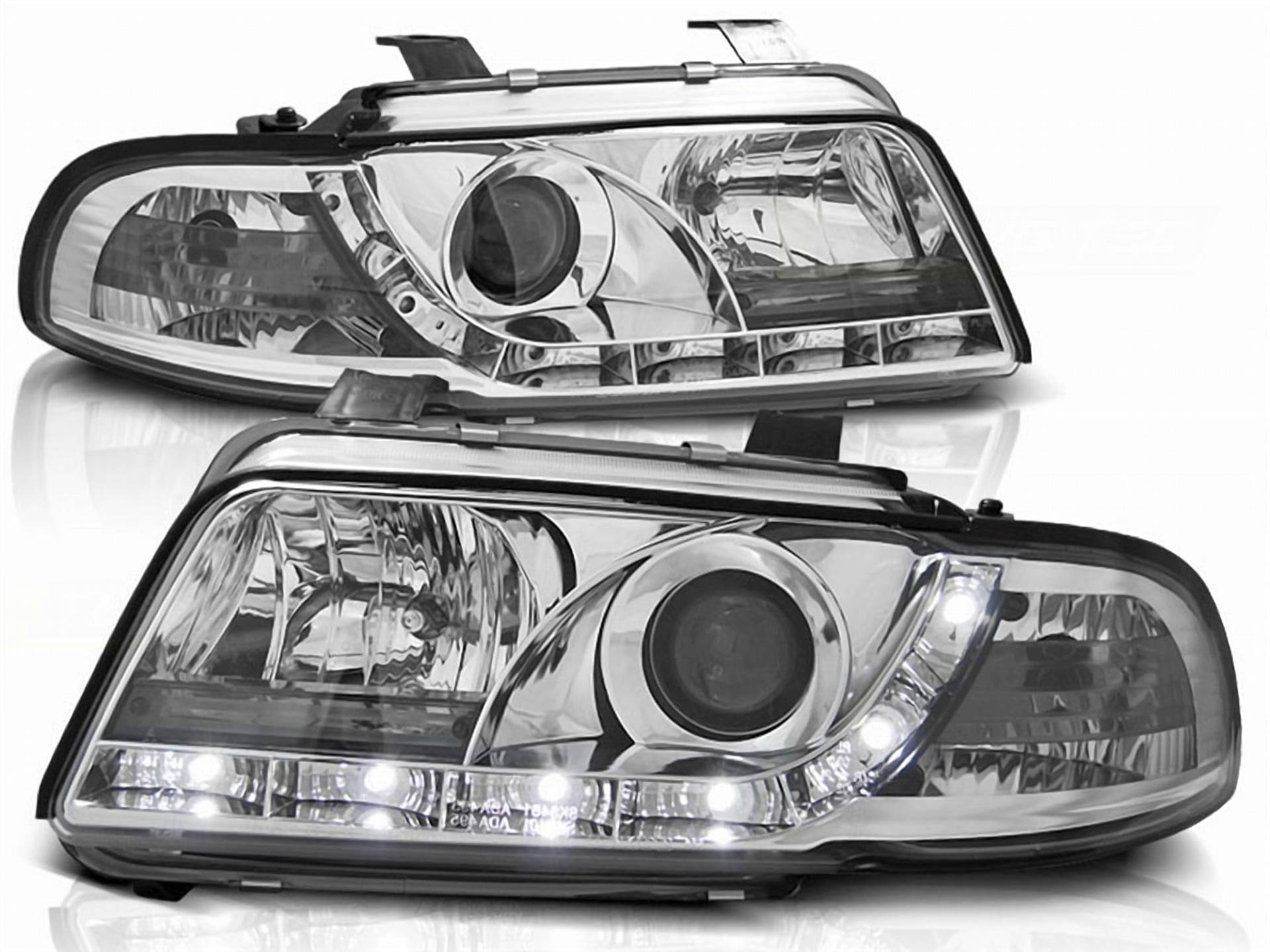 Scheinwerfer Set mit LED in chrom für Audi A4 B5 1995-1998 Scheinwerfer Set mit LED in chrom für Audi A4 B5 1995-1998 von CR-Lights
