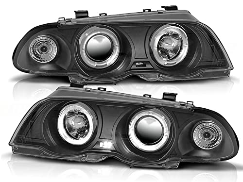 Scheinwerfer für BMW E46 Lim. 98-01 Angel Eyes schwarz Scheinwerfer für BMW E46 Lim. 98-01 Angel Eyes schwarz von CR-Lights