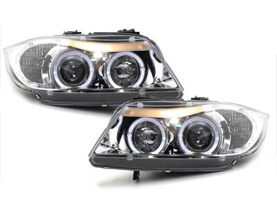 Scheinwerfer für BMW E90/E91 3er Angel Eyes chrom 03.2005-08.2008 Scheinwerfer für BMW E90/E91 3er Angel Eyes chrom 03.2005-08.2008 von CR-Lights