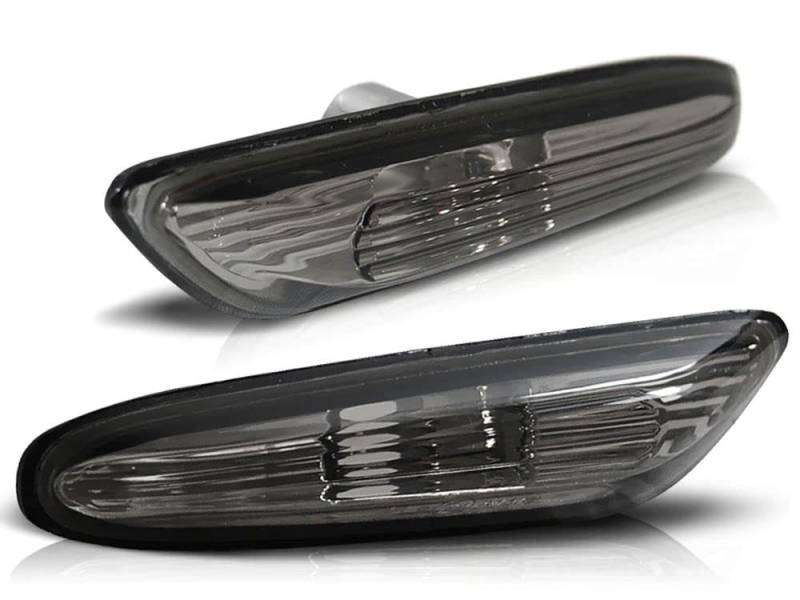 Seitenblinker in rauchglas matt getönt für BMW E60 / E61 / E46 / X3 SET 2 Stück links rechts Prüfzeichen von CR-Lights