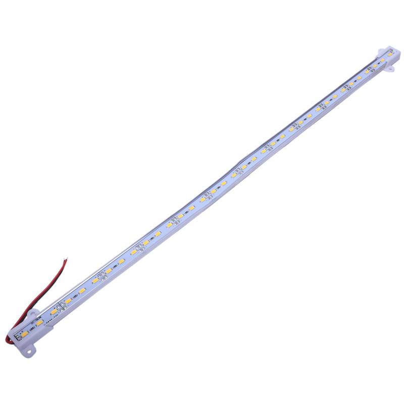 CRAKES 50 cm, 12 V, 36 LEDs, 5630 SMD Hard Strip Bar Light Aluminium starr warmweiß von CRAKES