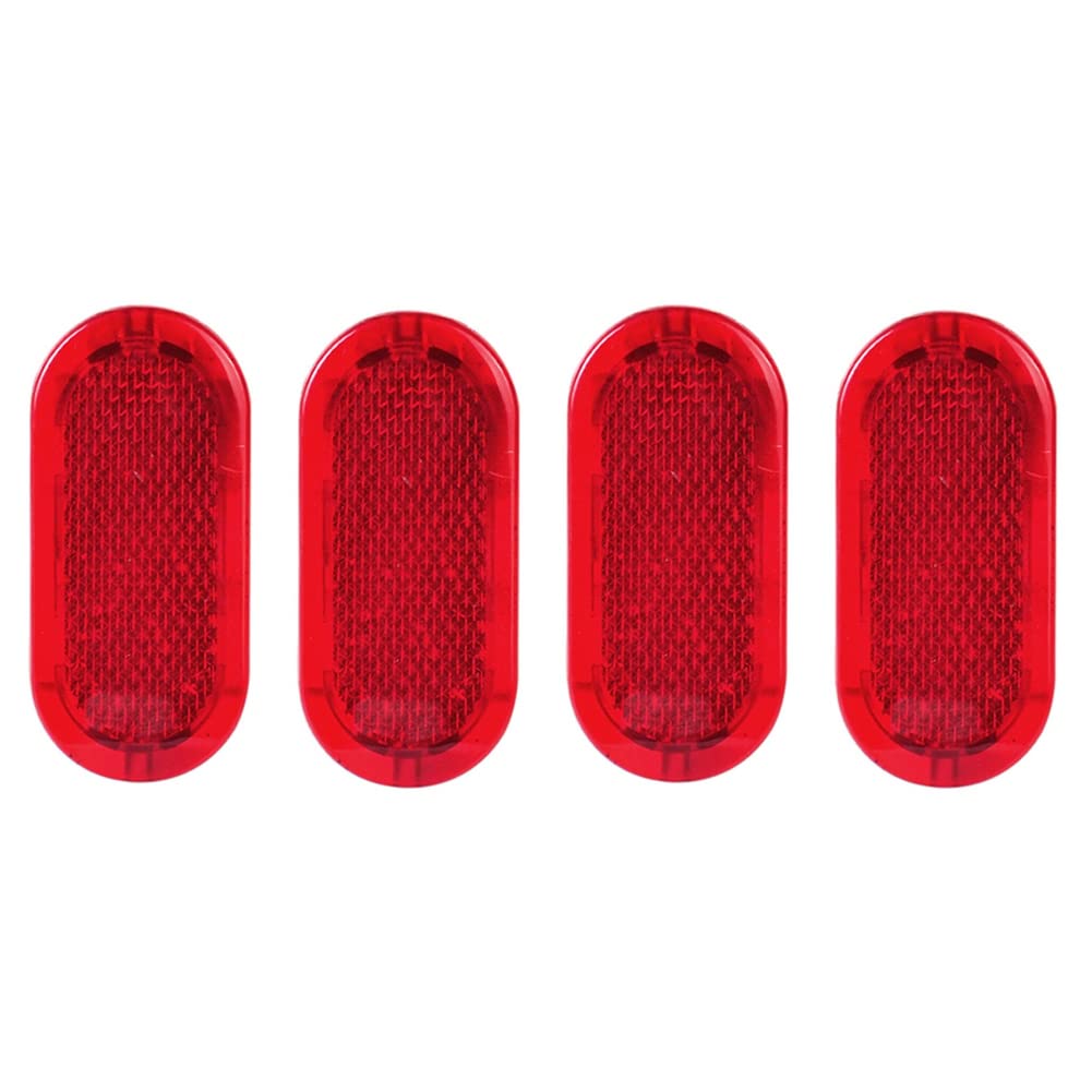 CRAKES Reflektor für Innentürverkleidung, für 6Q0947419, Rot, 4 Stück von CRAKES