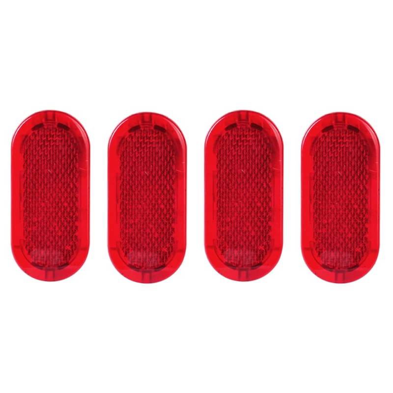 CRAKES Reflektor für Innentürverkleidung, für 6Q0947419, Rot, 4 Stück von CRAKES