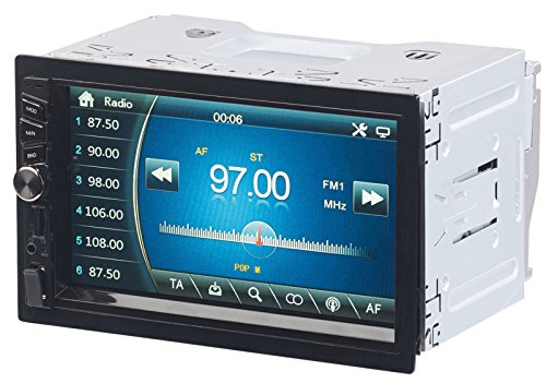 CREASONO 2 DIN Radio: 2-DIN-MP3-Autoradio mit Touchdisplay, Bluetooth, Freisprecher, 4X 45 W (Autoradio Doppel DIN, Autoradio Android, Kfz Freisprechanlagen) von CREASONO