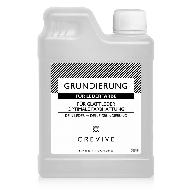CREVIVE Grundierung 500 ml für Lederfarbe - Primer für die perfekte Haftung von Lederfarben von CREVIVE