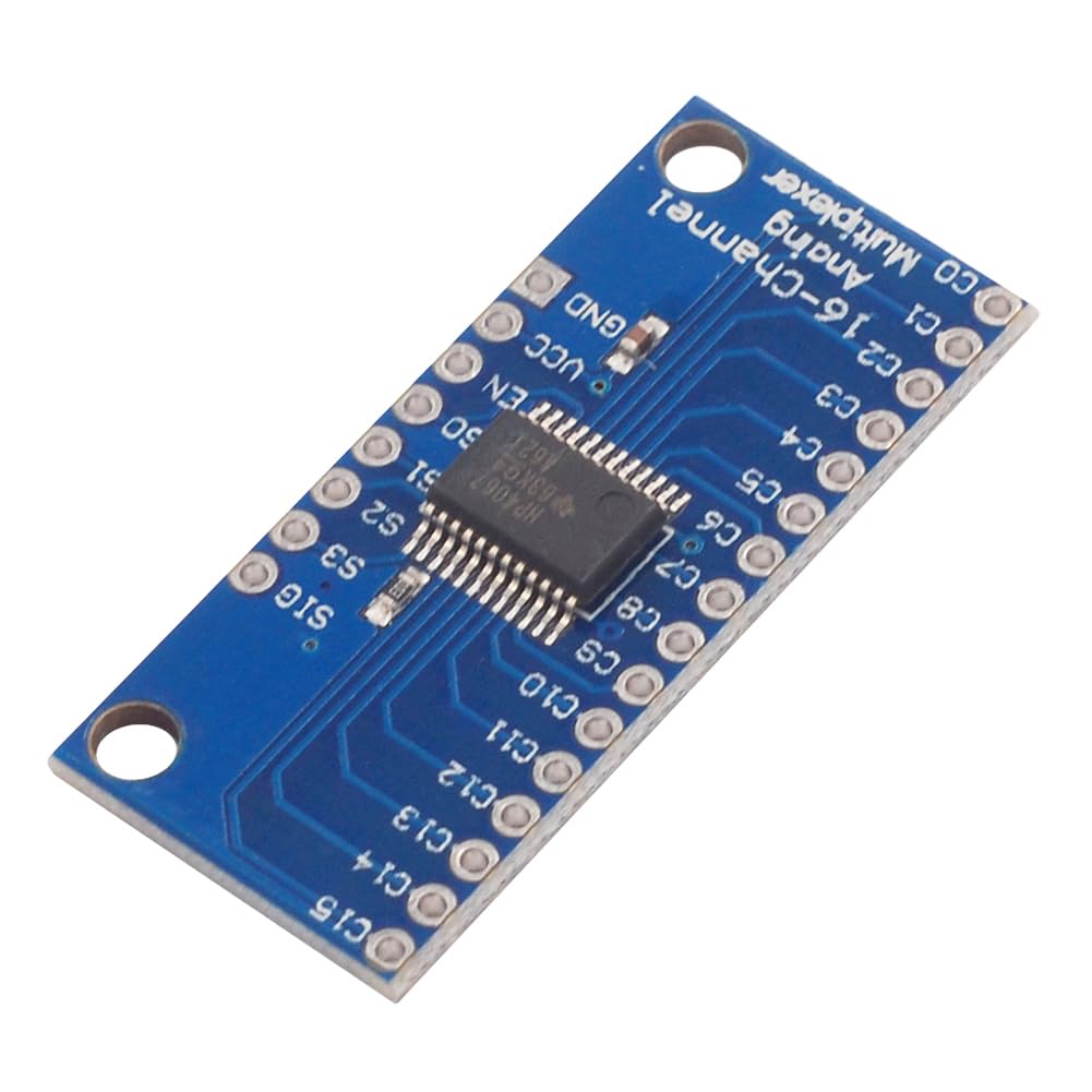 CRGANGZY CD74HC4067 Analog-Multiplexer-Auswahlmodul, gegenseitige Konvertierung von Analog-Digital-MUX-Breakout-Board, CMOS, präzise 16-Kanal-Smart-Elektronik CRGANGZY CD74HC4067 Analog-Multiplexer-Auswahlmodul, gegenseitige Konvertierung von Analog-Digital-MUX-Breakout-Board, CMOS, präzise 16-Kanal-Smart-Elektronik von CRGANGZY