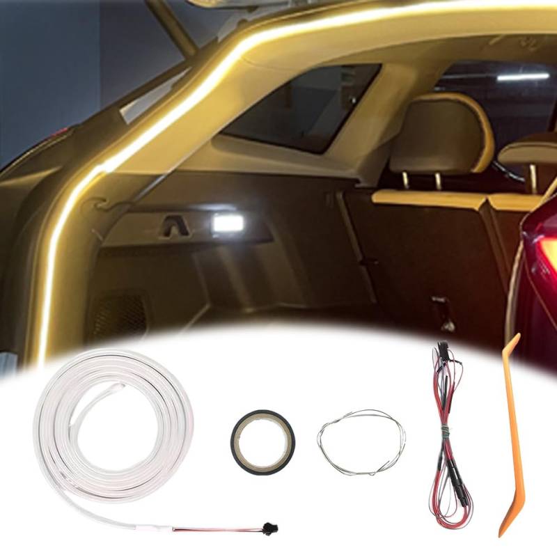 CRGANGZY LED -Auto Kofferraum Lichtstreifen Ambient Lighting Strip Flexible Schneiden universeller Auto -Innenlichter for jedes Autodarkreis von CRGANGZY