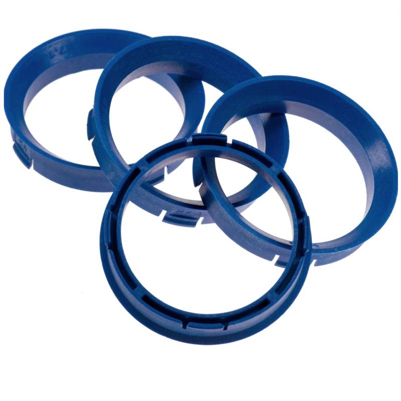 4X Zentrierringe 66,6 x 57,1 mm blau Felgen Ringe Made in Germany von RKC