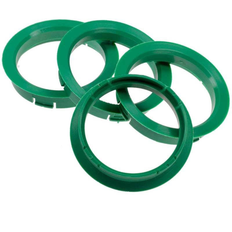 RKC Zentrierringe 64,0 x 56,1 mm Grün Nabenkappen aus ABS Kunststoff mit Glasfaserverstärkung für Felgenringe von PGONA