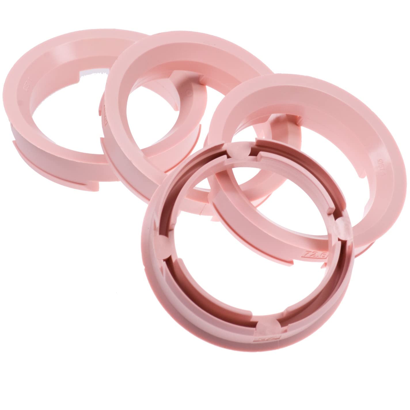 4X Zentrierringe 72,6 x 57,1 mm rosa Felgen Ringe Made in Germany von RKC