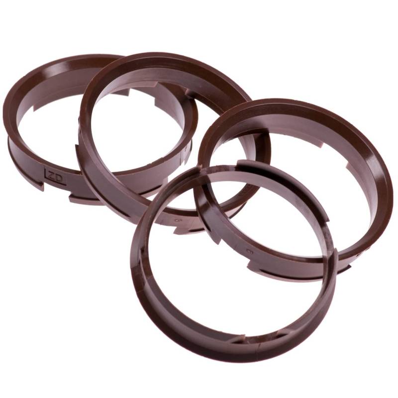 4X Zentrierringe 72,6 x 66,6 mm Braun Felgen Ringe Made in Germany von RKC
