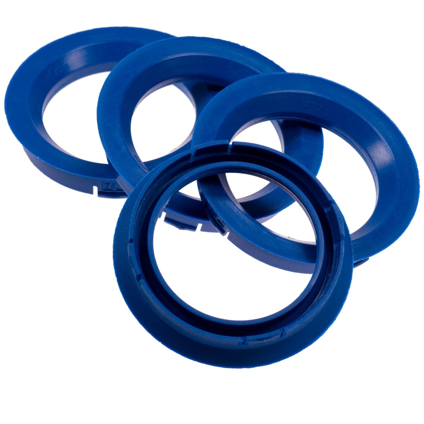 4X Zentrierringe 74,1 x 57,1 mm blau Felgen Ringe Made in Germany von RKC
