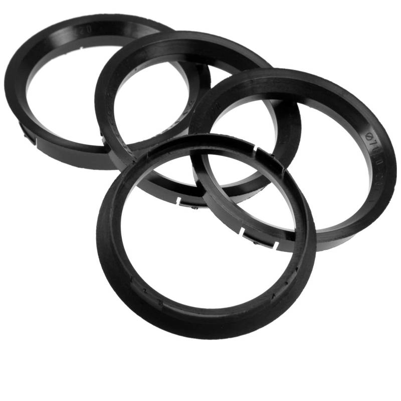 4X Zentrierringe 76,0 x 67,1 mm schwarz Felgen Ringe Made in Germany von RKC