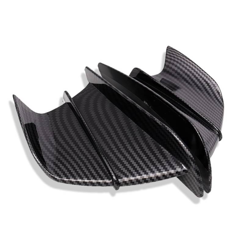 Für Aprilia Tuono 1000 RS125/RS250 RSV1000 Mille Rs 660/125 RS660 RS125 Motorrad Winglet Aerodynamische Flügel Kit Spoiler Verkleidungs Winglets (Color : Style1) von CROOFF