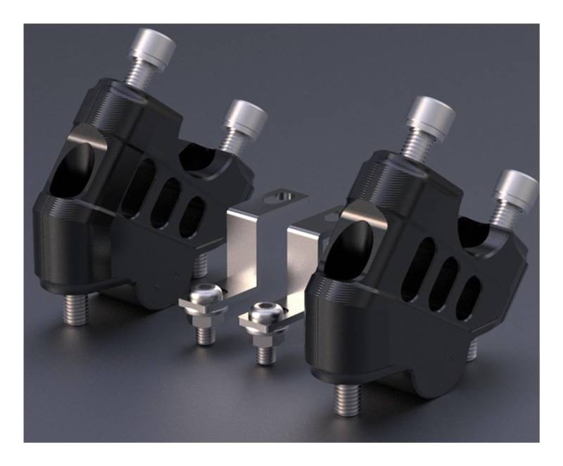 Lenker Riser Für Benda 300 BD300 Motorrad Lenker Riser Erhöhung Klemme Motorrad Griff Bar Riser Klemme Verlängern Lenker Adapter Halterung (Color : 1) von CROOFF