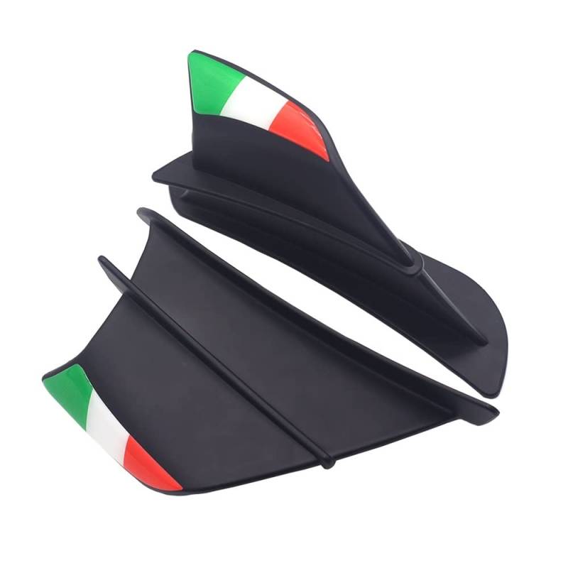 Motorrad Winglet Aerodynamischer Wing Kit Spoiler Für D&ucati 899 959 1198 1198S 1199 1299 Panigale V4 V4S V4R V2 Moto Zubehör Verkleidungs Winglets (Color : B) von CROOFF