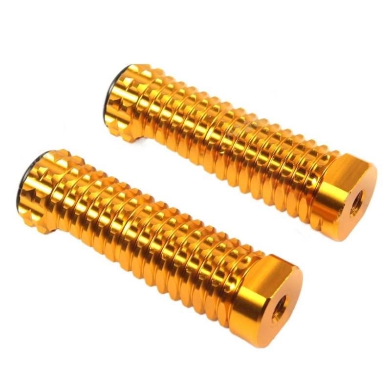 Universal-Fußrastenanlage Für Motorräder, CNC-verstellbare Fußstütze, rutschfeste Fußrasten, Fußrasten Aus Aluminiumlegierung Fußrasten Motorrad (Color : G 2PCS) von CROOFF