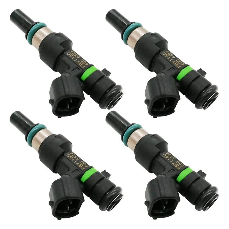 4 STÜCKE Auto-Kraftstoffeinspritzdüsen 16600-ED000, für Nissan Versa 2008-2011 1.6L FJ1075 M1331 FBY1160 239142 von CRSUZSOU