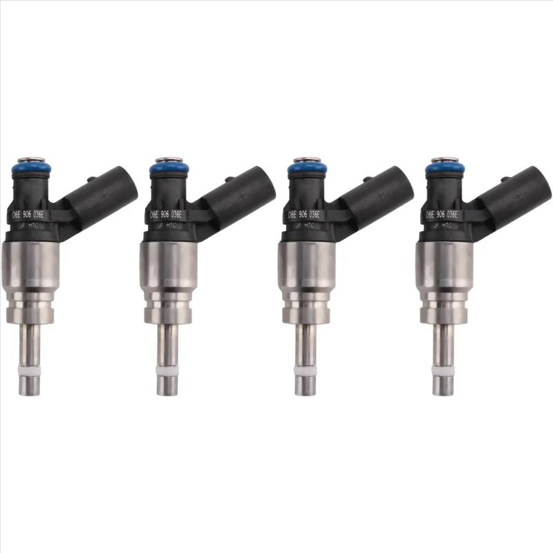 4 Stück Auto-Kraftstoffeinspritzdüsen für Audi A4 8E 8E5 B6 S4 Avant Quattro 2001-2005 2.0 FSI 06D906036E 0261500011 06D906036D von CRSUZSOU