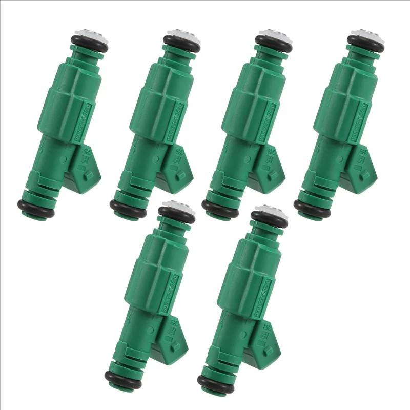6-teilige grüne Einspritzdüsendüse 0280155968, für Chevrolet, für Ford Mustang, für Audi A4 LS1 LS6 440Cc 42Lb Bosch 440Cc 0280150558 von CRSUZSOU
