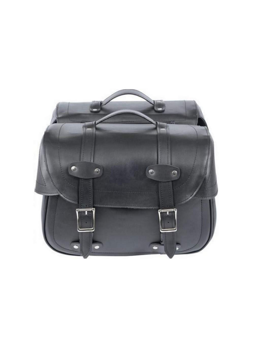 Cruizer - Paar Harley Custom Motorrad-Satteltasche aus wasserdichtem Leder, Breite 44 cm, Höhe 32 cm, Fassungsvermögen 27 Liter Cruizer - Paar Harley Custom Motorrad-Satteltasche aus wasserdichtem Leder, Breite 44 cm, Höhe 32 cm, Fassungsvermögen 27 Liter von CRUIZER