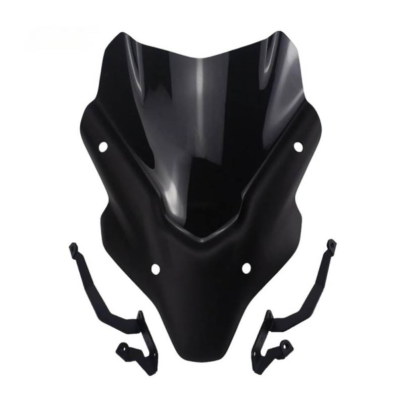 Motorrad-Windschutzscheiben-Spoiler, Motorrad, Sport, schwarz, Windschutzscheibe, Windabweiser für MT-07 2021 2022 SP MT07 21-22 FZ07 FZ-07 von CSABFGDK