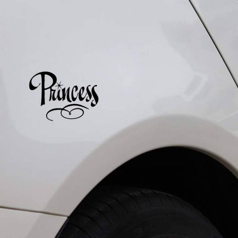 CSCH Auto-Aufkleber 12.7CM*9.1CM Princess Car Sticker Lovely Star Vinyl Decal von CSCH