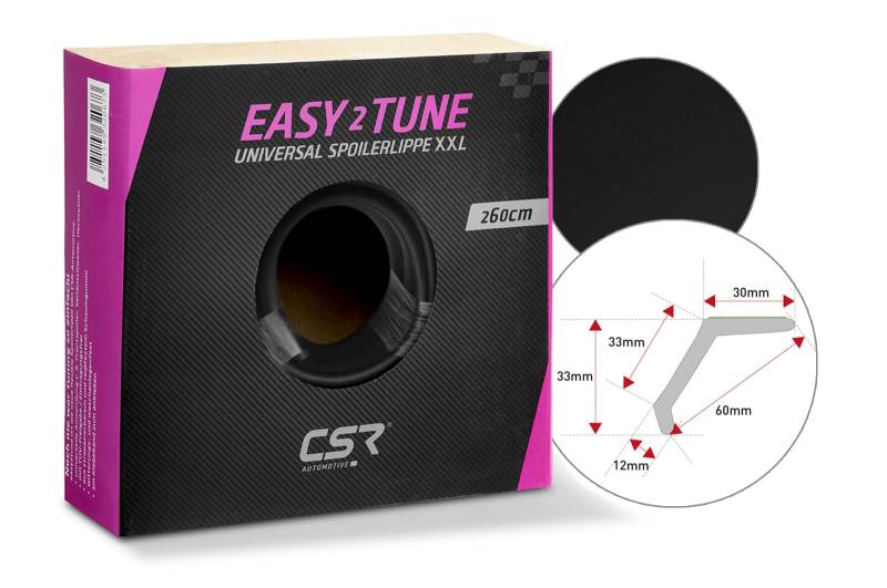 CSR-Automotive Easy²Tune XXL Universal Spoilerlippe zum ankleben ZB144 von CSR-Automotive