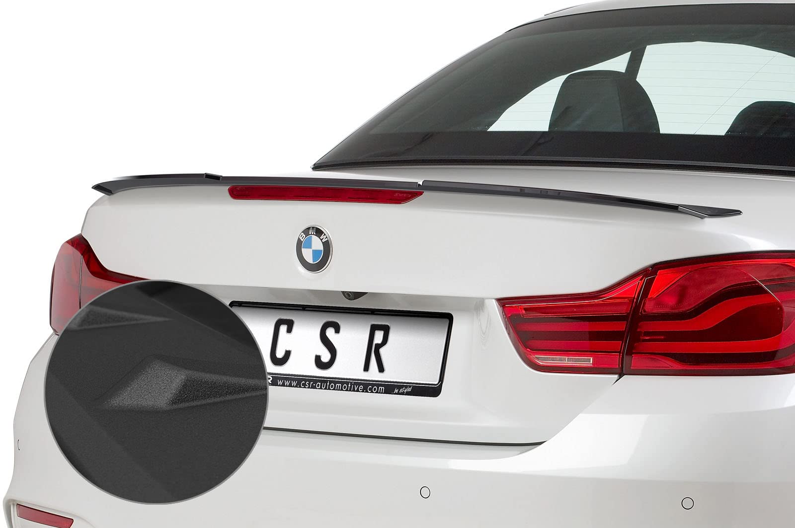 CSR-Automotive Heckflügel mit ABE Kompatibel mit/Ersatz für BMW 4er F33 / M4 F83 Cabrio HF673-S von CSR-Automotive