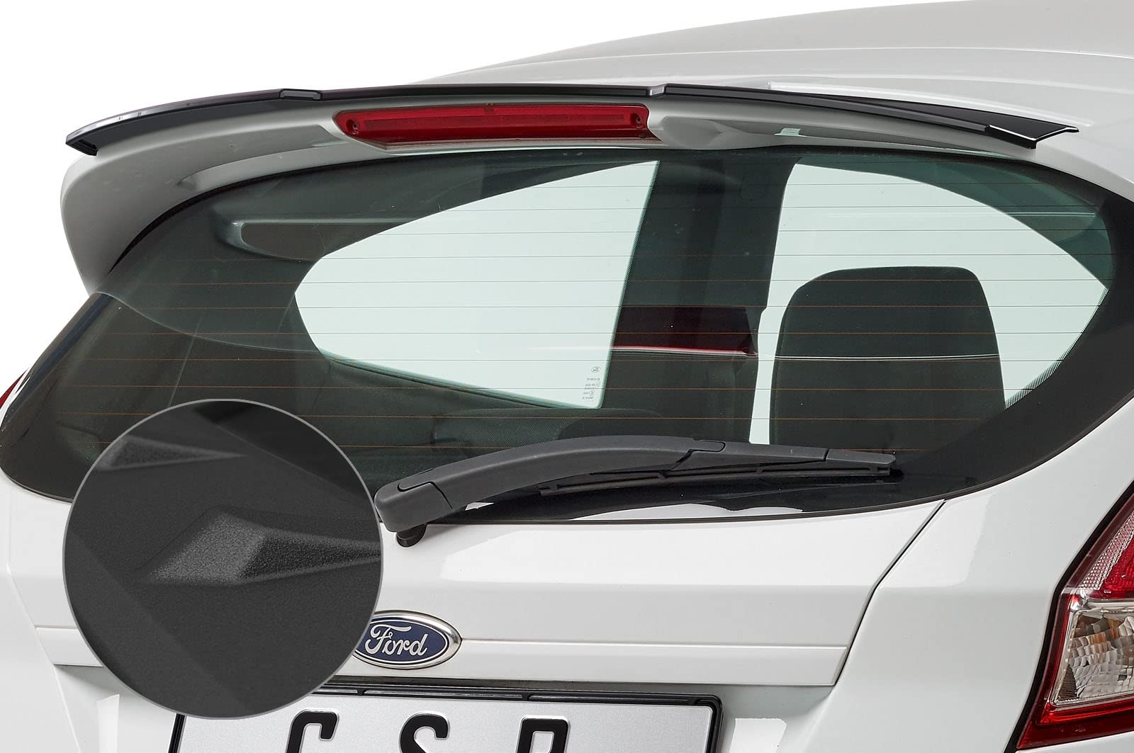CSR-Automotive Heckflügel mit ABE Kompatibel mit/Ersatz für Ford Fiesta MK7 ST/ST-Line HF676-S von CSR-Automotive