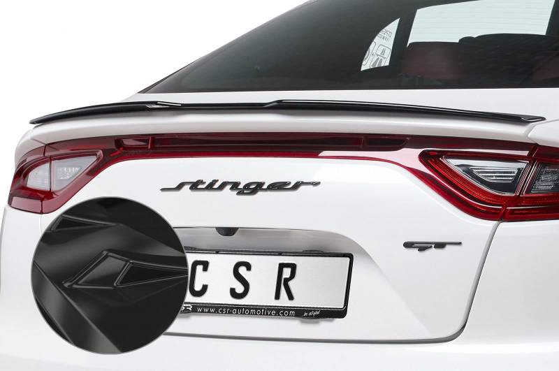 CSR-Automotive Heckflügel Schwarz Glänzend Kompatibel mit Kia Stinger GT HF660-G aus ABS Kunststoff von CSR-Automotive