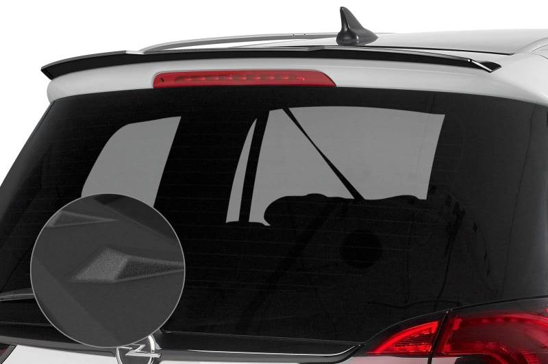 CSR-Automotive Heckflügel Kompatibel mit Opel Zafira C Tourer HF653-S, Mattschwarz, ABS mit strukturierter Oberfläche (unlackiert) von CSR-Automotive