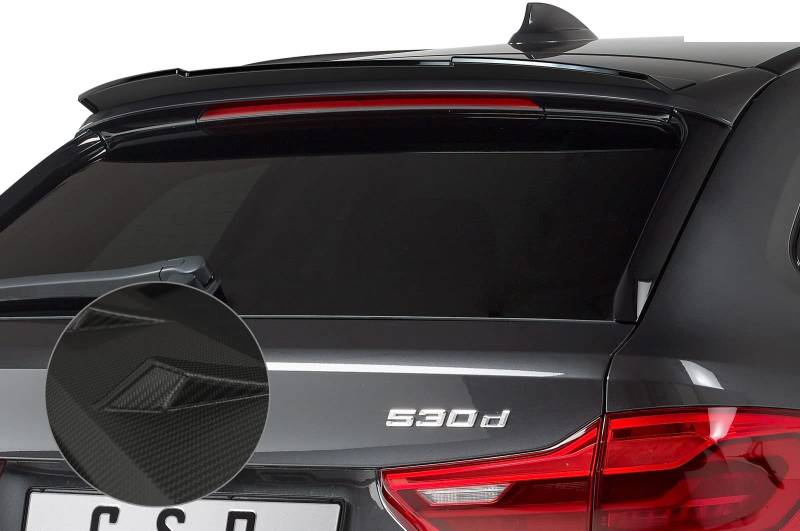 CSR-Automotive Heckflügel mit ABE für BMW 5er G31 in matter Carbonoptik aus ABS Kunststoff in Schwarz von CSR-Automotive