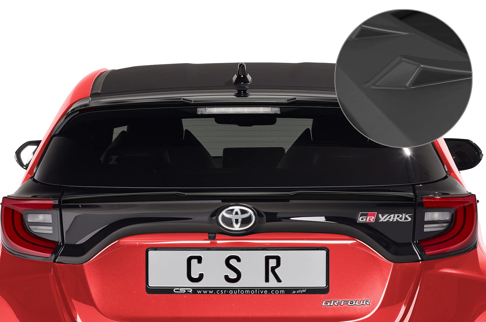CSR-Automotive Heckflügel mit ABE Kompatibel mit Toyota GR Yaris (Typ XP21) HF845-L von CSR-Automotive