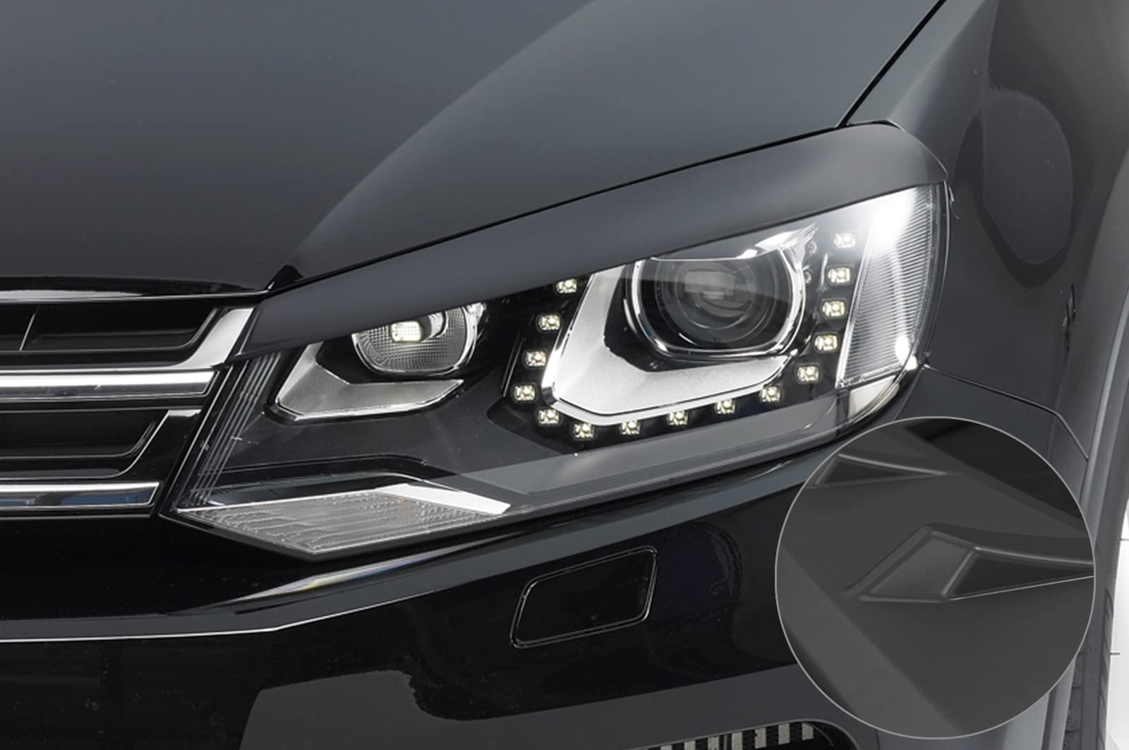 CSR-Automotive Scheinwerferblenden Kompatibel mit/Ersatz für VW Touareg II (Typ 7P) SB085-L von CSR-Automotive