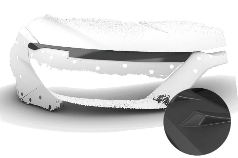 CSR-Automotive Scheinwerferblenden Kompatibel mit Audi A1 (Typ GB) SB300-L von CSR-Automotive