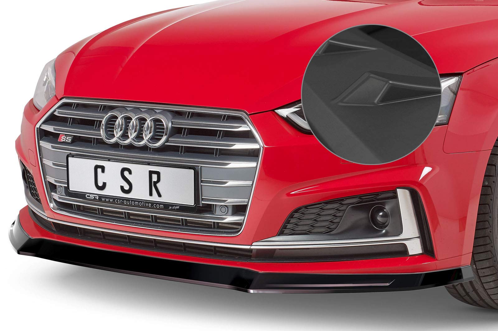 Cup-Spoilerlippe mit ABE Kompatibel mit/Ersatz für Audi A5 F5 S-Line / S5 F5 CSL403-L von CSR-Automotive