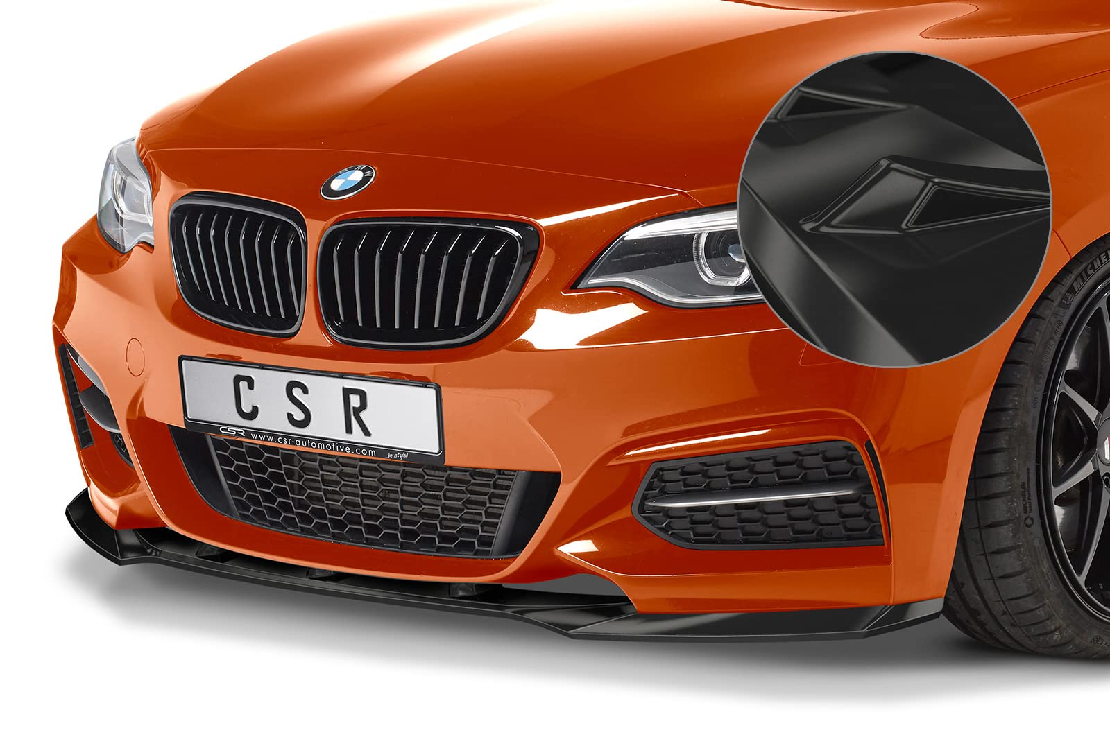 Cup-Spoilerlippe mit ABE Kompatibel mit/Ersatz für BMW 2er (F22/F23) M-Paket CSL514-G von CSR-Automotive