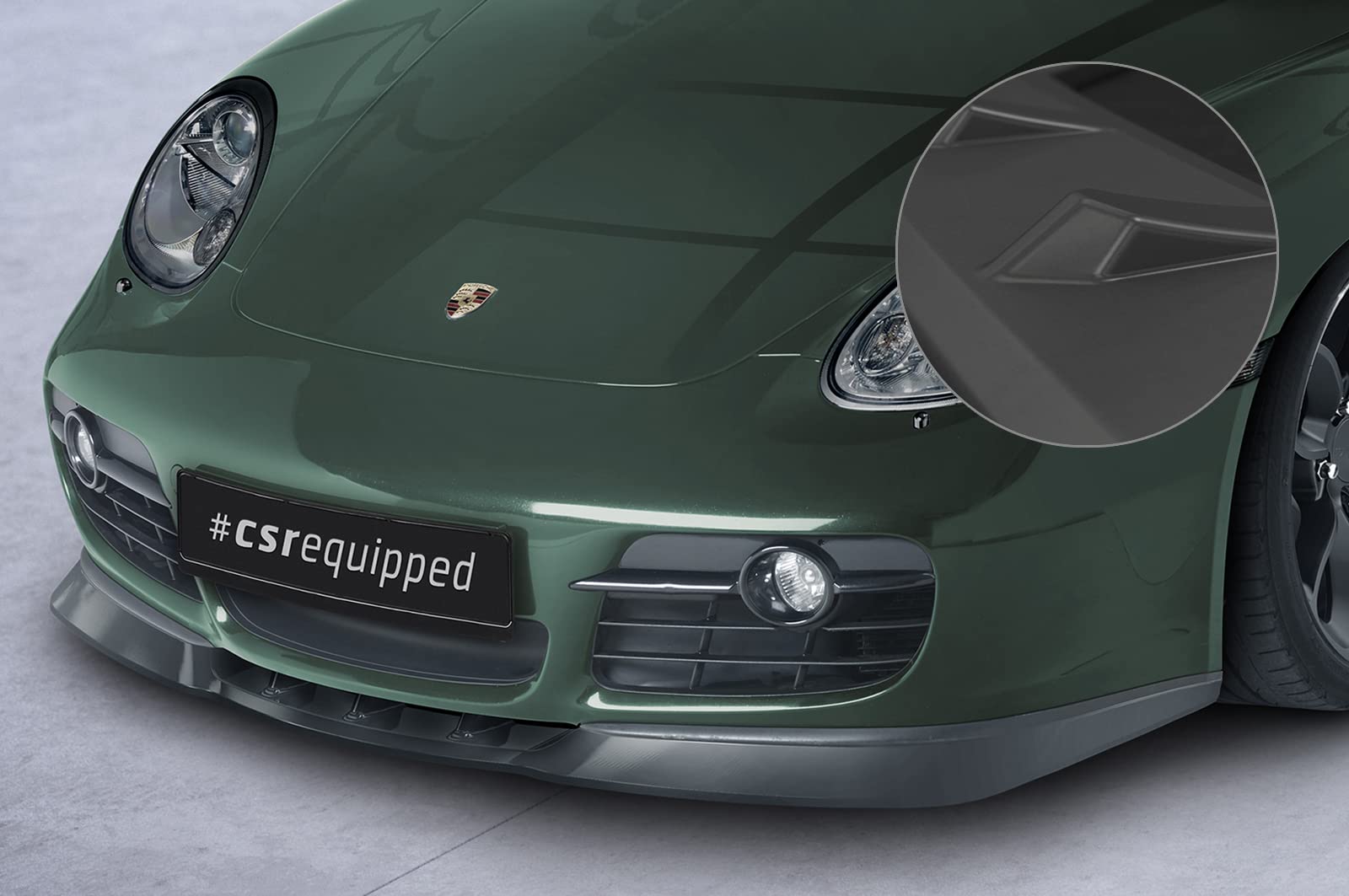 Cup-Spoilerlippe mit ABE Kompatibel mit/Ersatz für Porsche 987c Cayman CSL609-L von CSR-Automotive