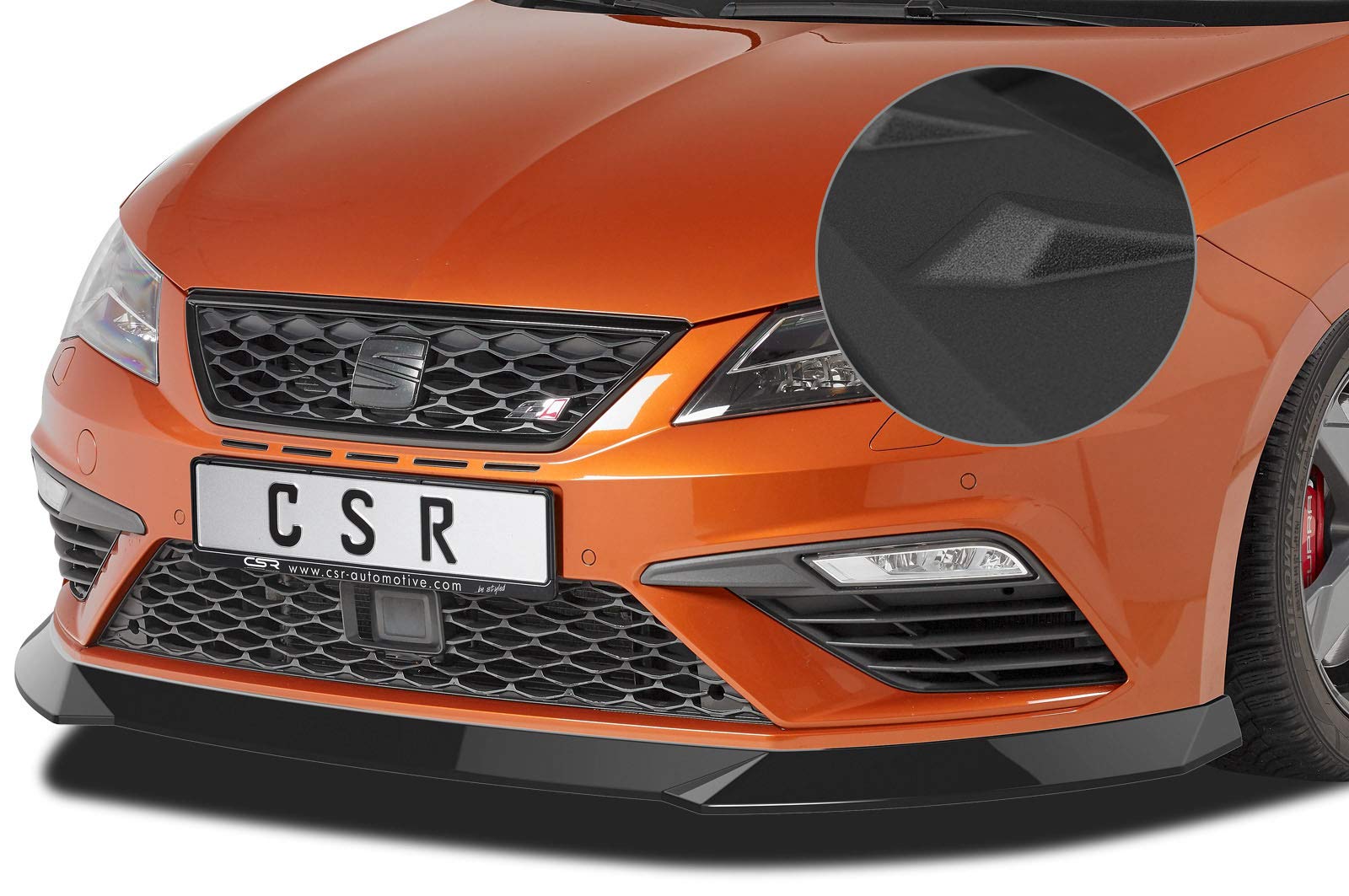 Cup-Spoilerlippe mit ABE Kompatibel mit/Ersatz für Seat Leon III (Typ 5F) Cupra/FR CSL411-S von CSR-Automotive