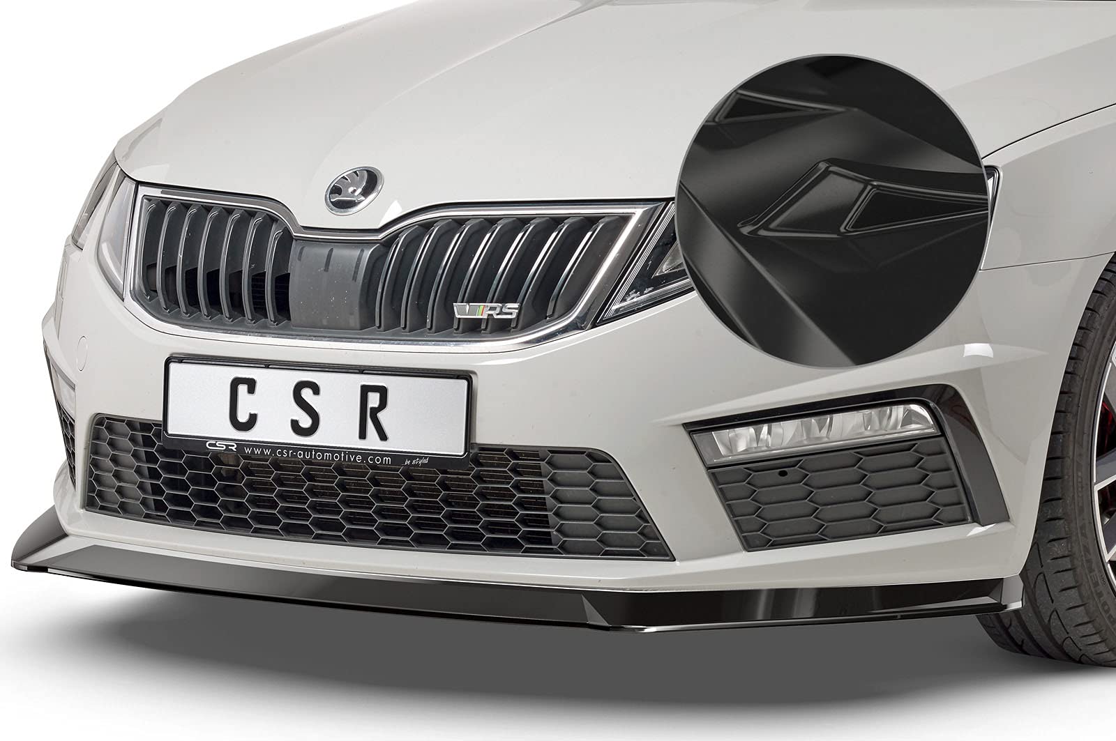 Cup-Spoilerlippe mit ABE Kompatibel mit/Ersatz für Skoda Octavia III (5E) RS CSL389-G von CSR-Automotive