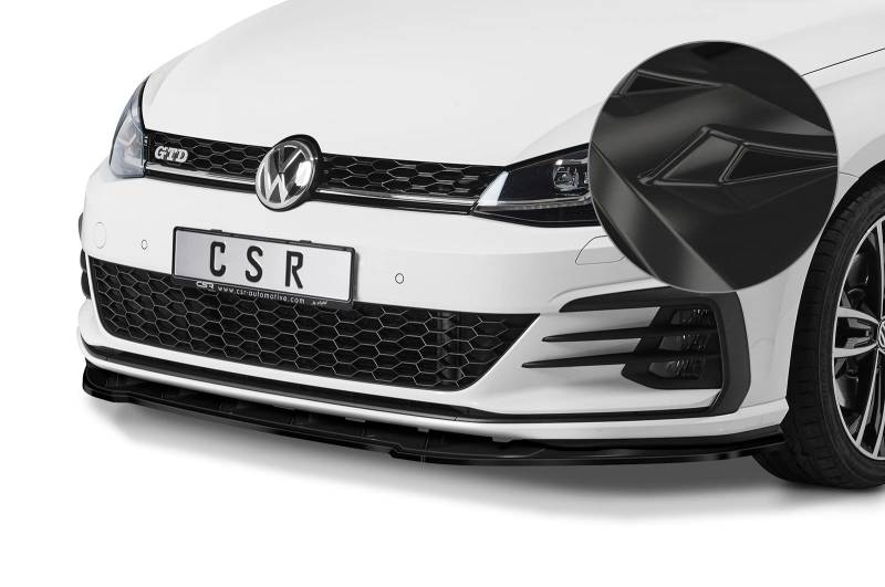Cup-Spoilerlippe mit ABE Kompatibel mit/Ersatz für VW Golf 7 GTI/GTD CSL345-G von CSR-Automotive