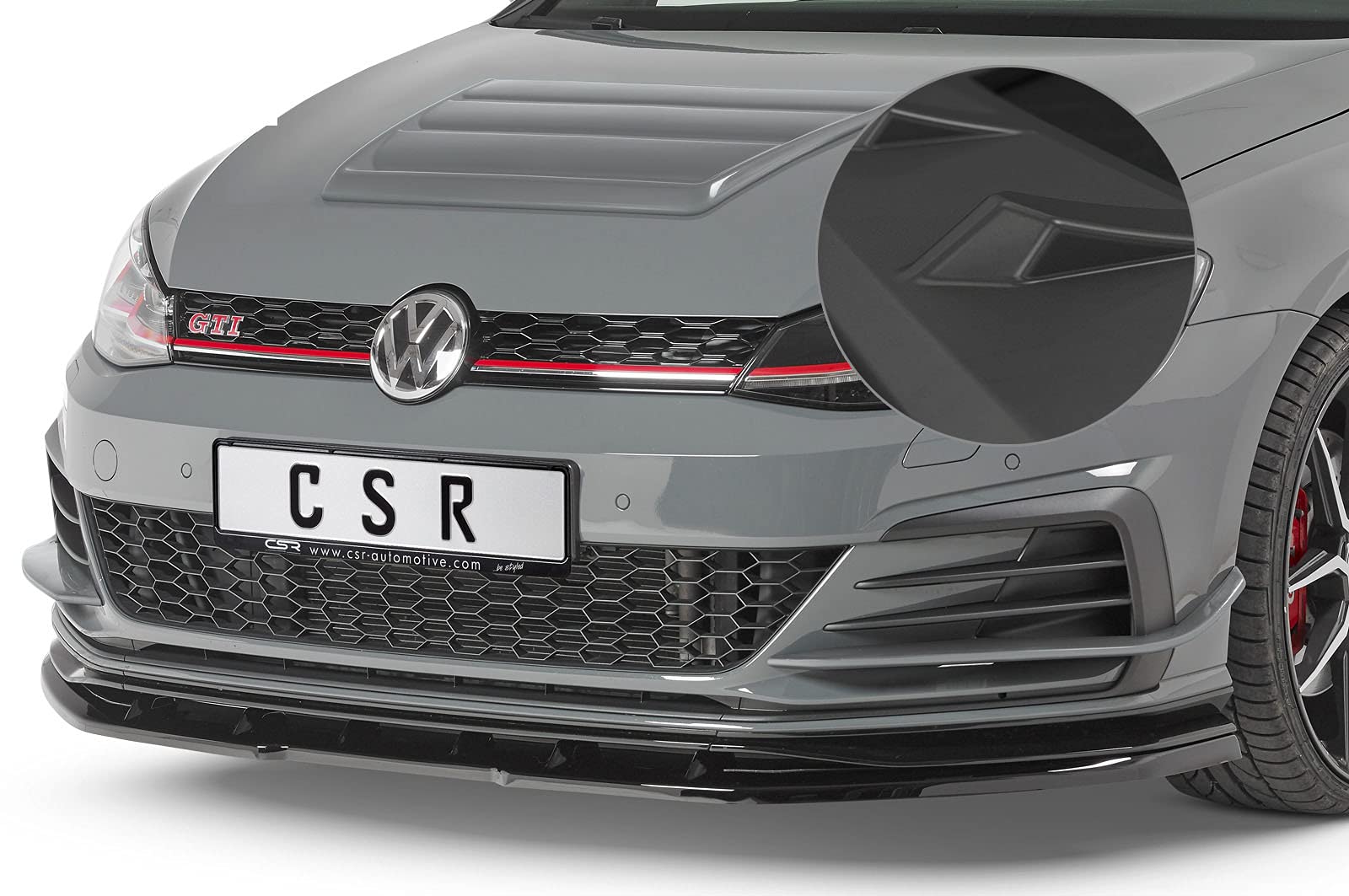Cup-Spoilerlippe mit ABE Kompatibel mit/Ersatz für VW Golf 7 GTI TCR CSL368-L von CSR-Automotive